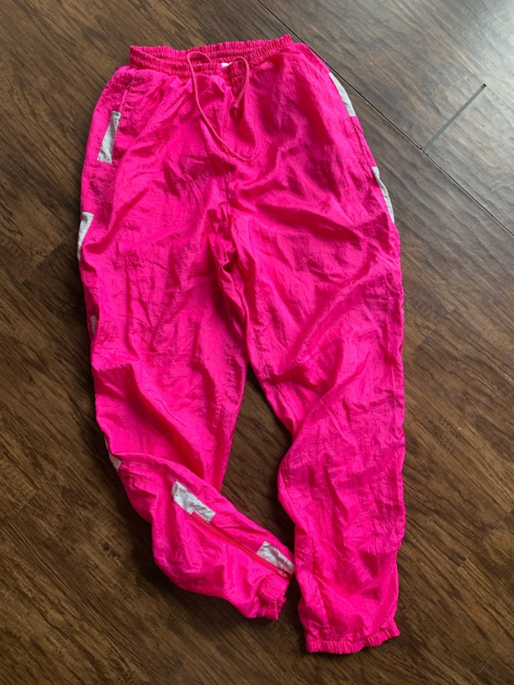 Hot Pink 80s Windbreaker Jogger Pants
